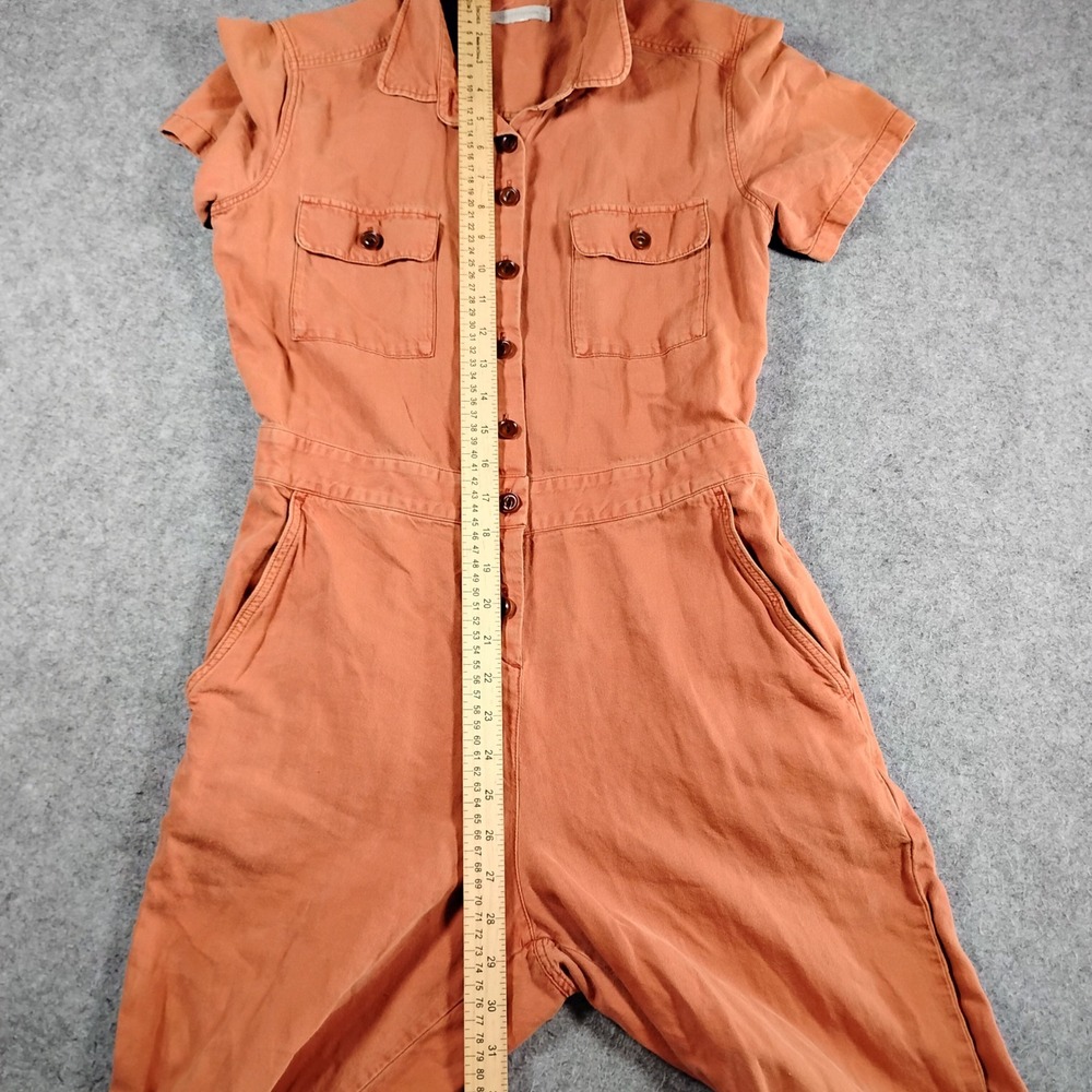 Outerknown S SEA Suit Jumpsuit Womens Orange Rust Utility Coveralls - Picture 5 of 10